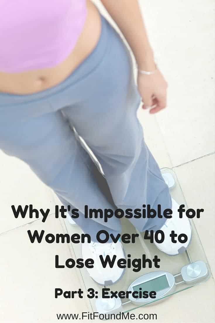 women over 40 can't lose weight