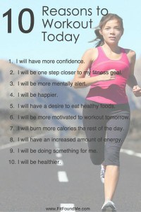 10 reasons to workout