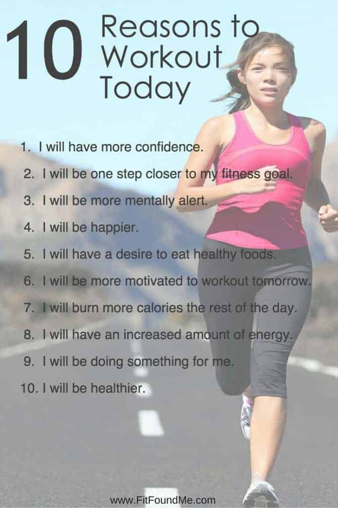 lady running with a list of motivation to workout
