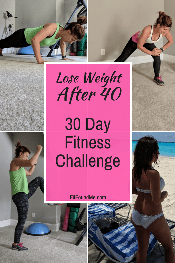 30 day fitness challenge before and after