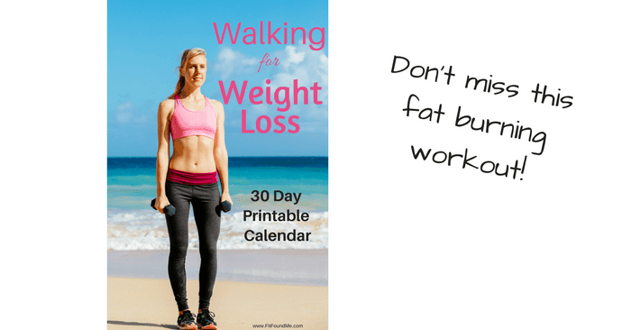 Walking for weight loss 30-day printable.