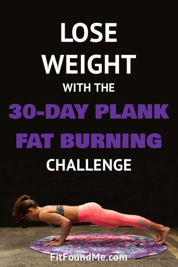 Woman planking - graphic for Pinterest.