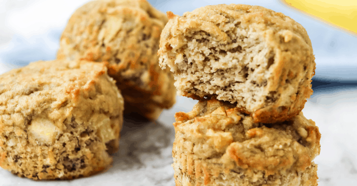 Healthy Apple Banana Muffins - 21 Day Fix Approved
