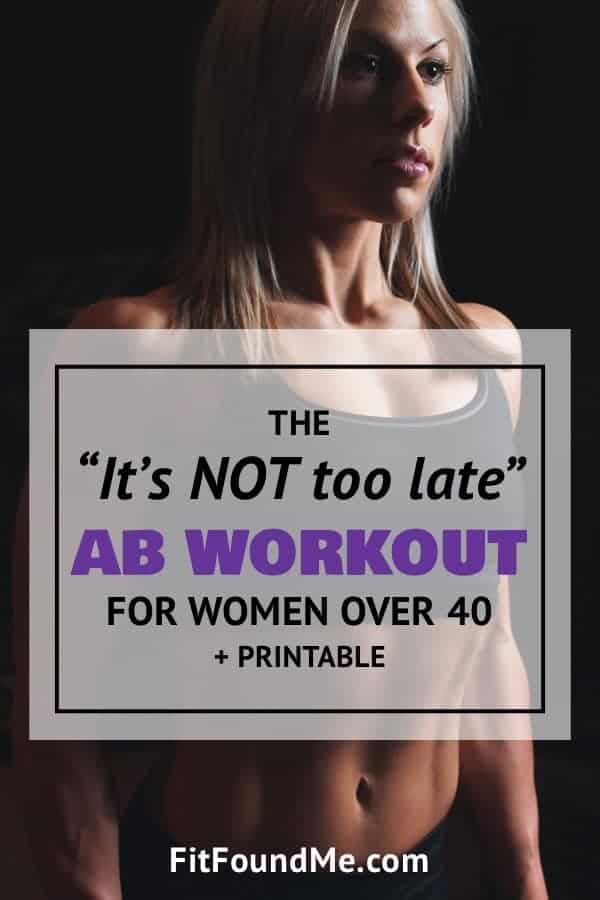 lady over 40 with fit abs 