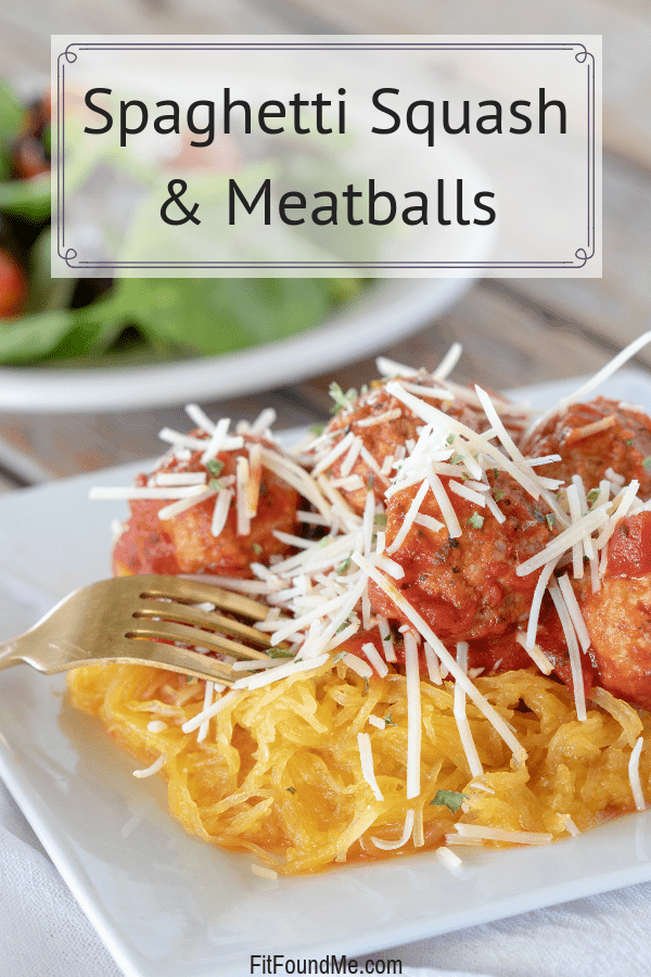 Spaghetti squash and meatballs quick and easy recipe