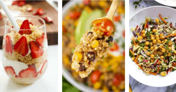 various healthy quinoa recipes side dishes and quinoa desserts