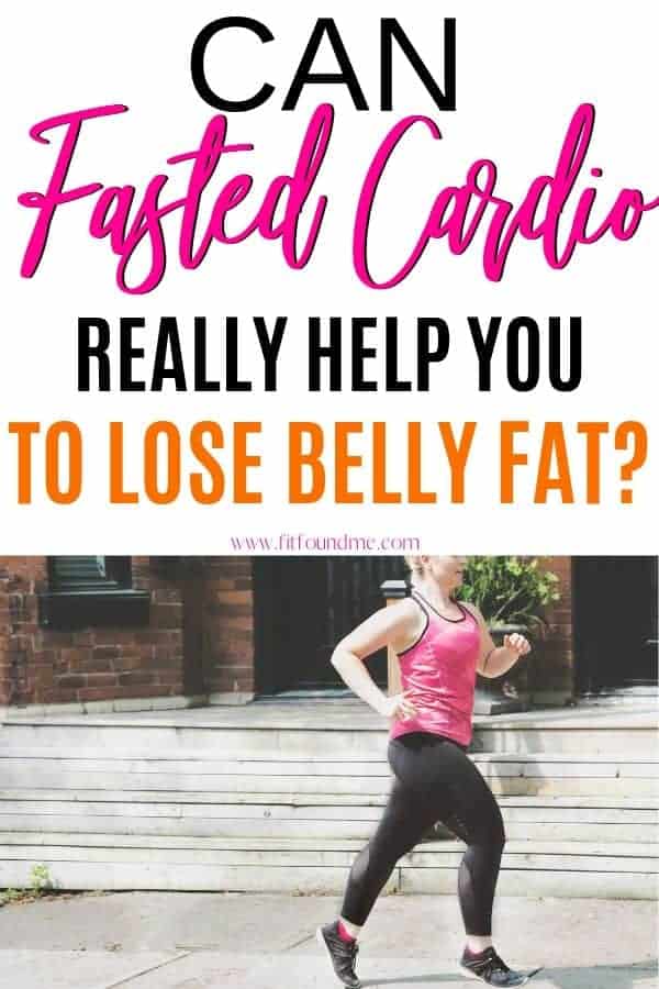 woman running doing fasted cardio to lose belly fat