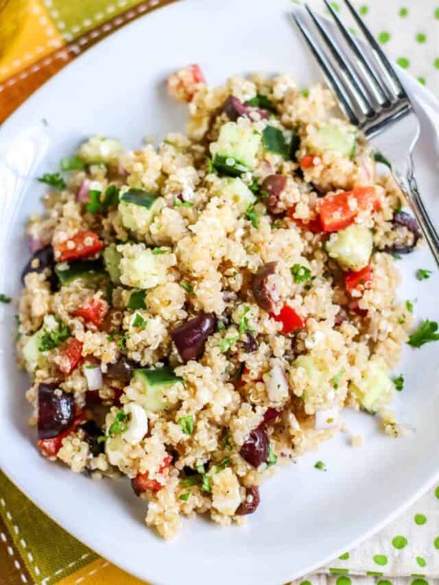 Greek Quinoa Salad Story