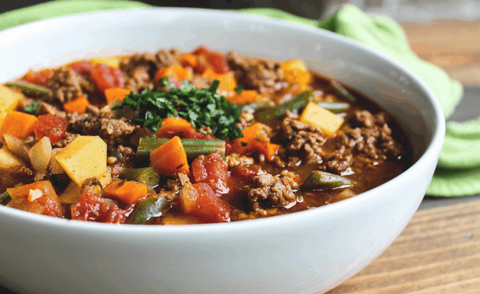 healthy ground beef vegetable soup