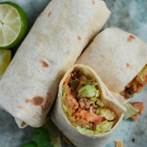 Healthy Mexican Burritos with Mexican Red Rice - Fit Found Me