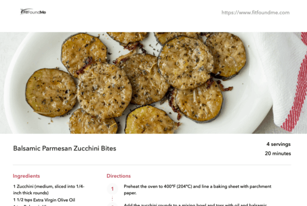 example recipes - zucchini bites