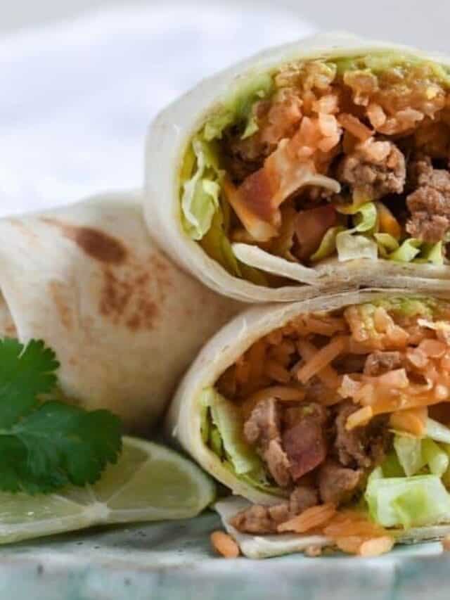 Healthy Mexican Red Rice Burritos Story