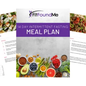 cover and a couple of recipes from 14 day meal plan recipe book