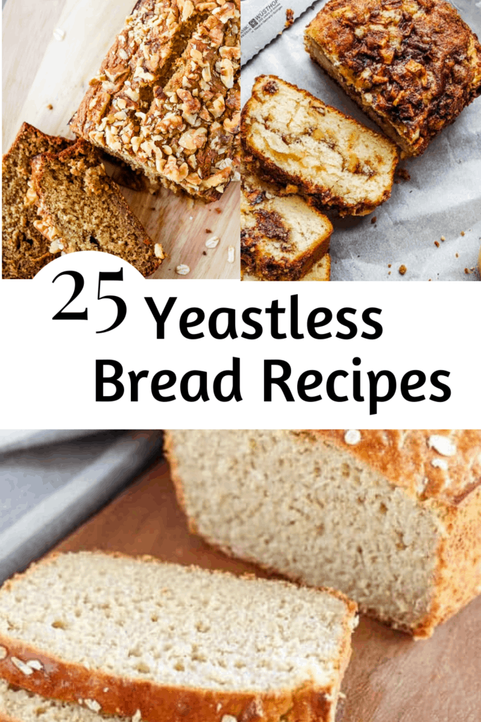 loaves of fresh yeastless bread