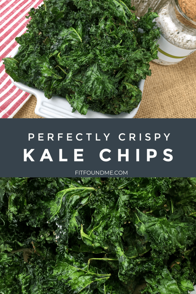 bowls of crispy kale chips from oven