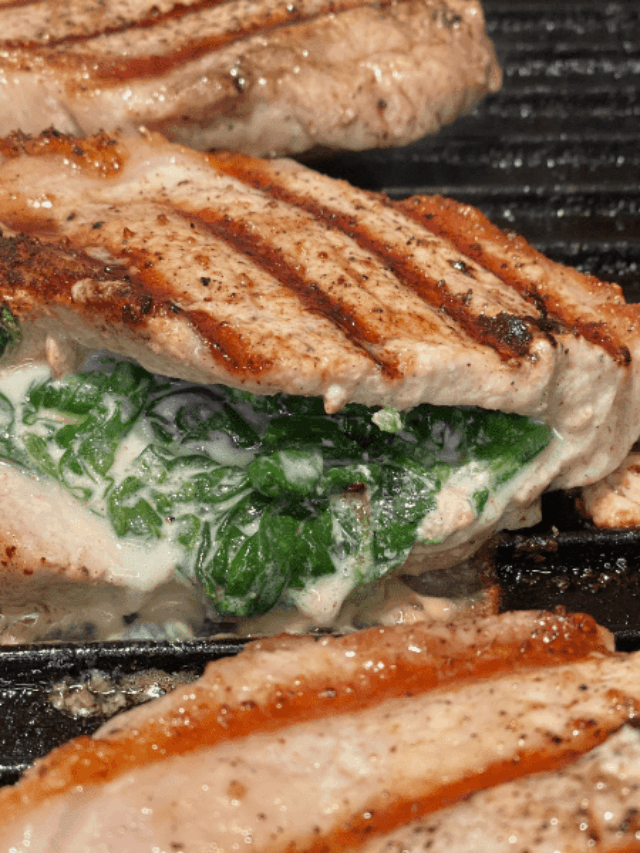 Grilled Stuffed Pork Chops – Keto Approved Story