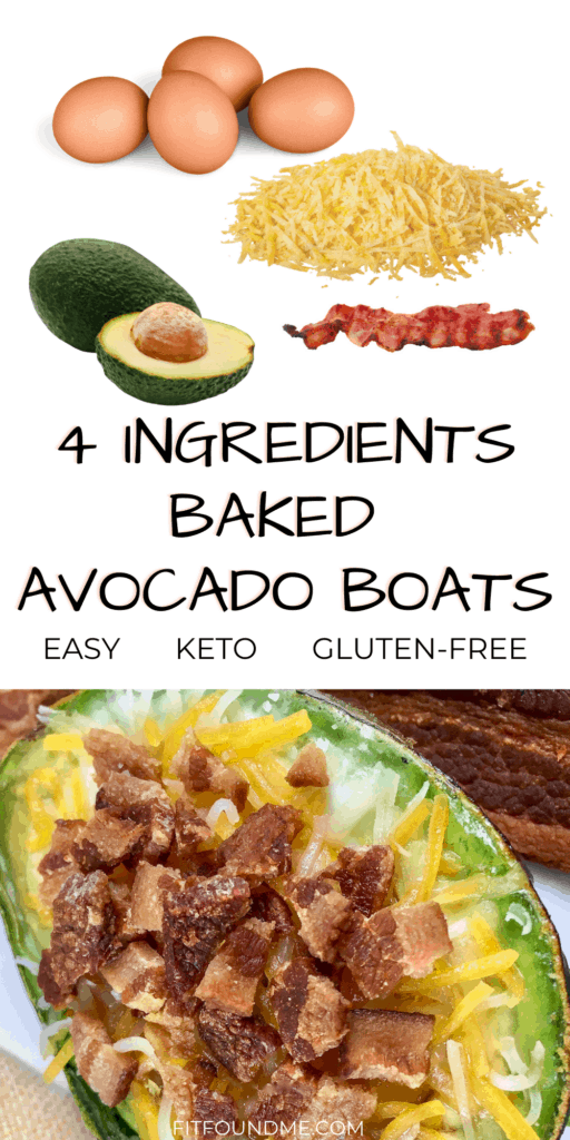 ingredients for baked avocados with eggs