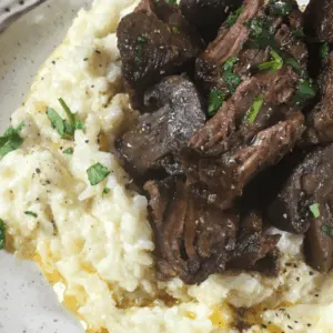 keto stove top pot roast with mushrooms