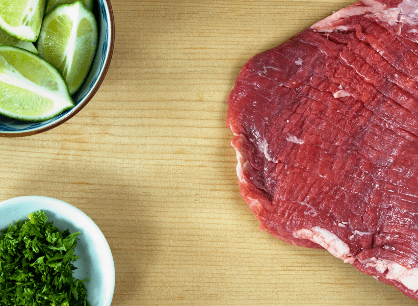 prepare steak for marinade