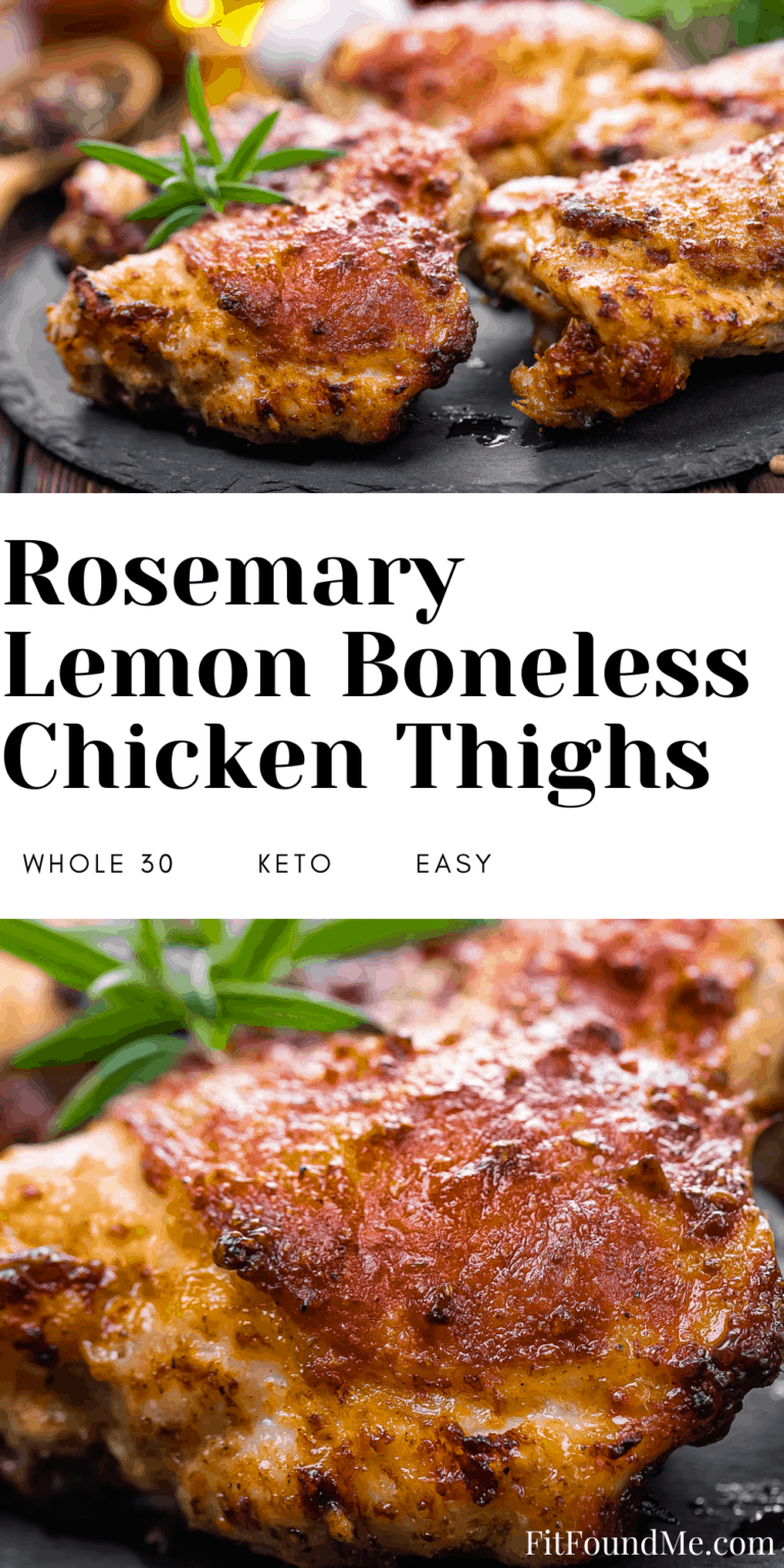 Easy, Quick Rosemary Lemon Boneless Chicken Thighs