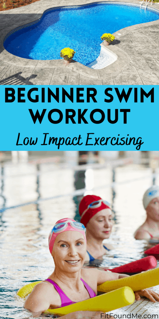 swimming pool and swimmers in pool doing low impact pool exercises
