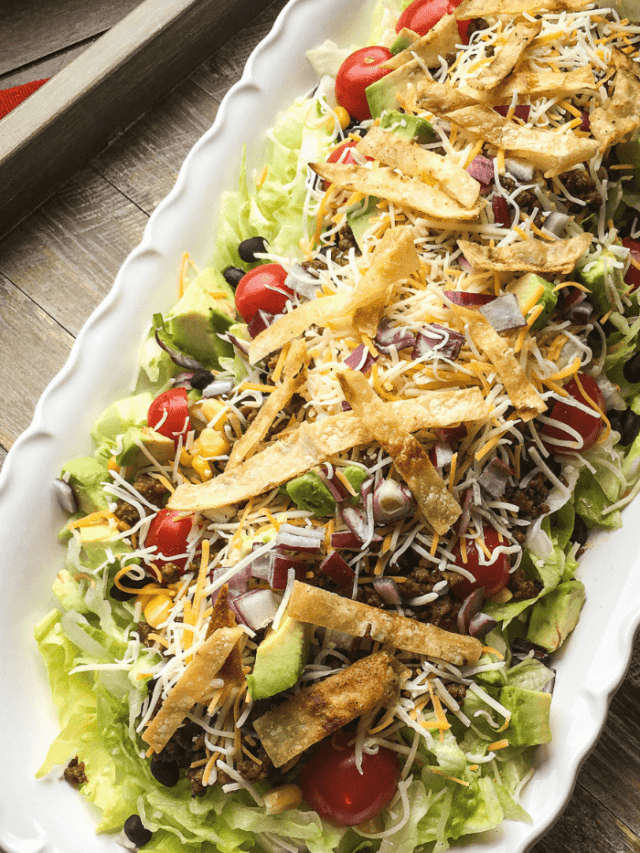 Easy Beef Taco Salad Recipe Story