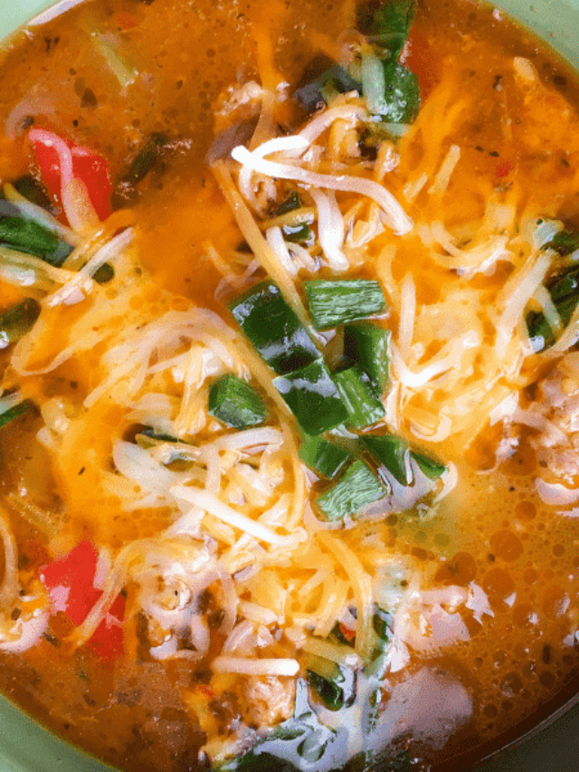 Sausage Soup with Spinach and Peppers Recipe Story