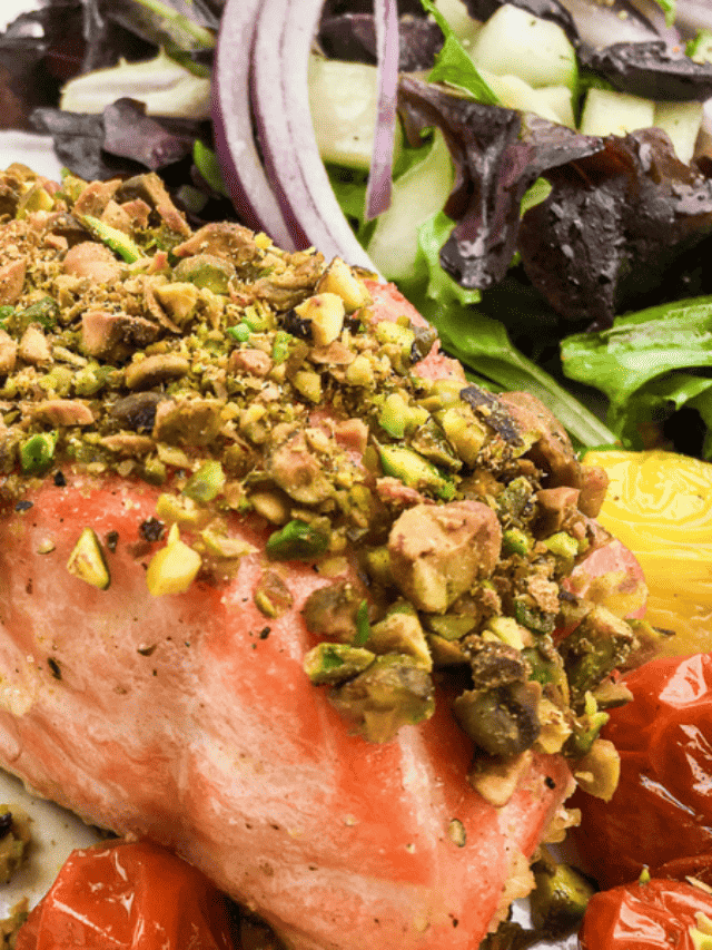Pistachio Crusted Salmon Story
