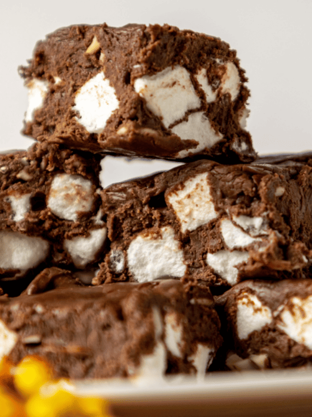 5 Minute Rocky Road Fudge Story