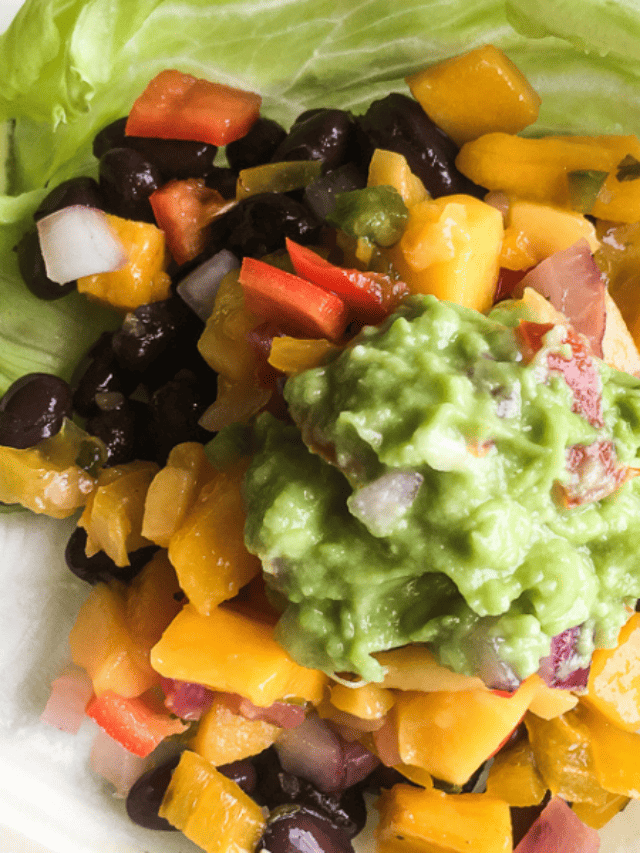 Vegetarian Spicy Black Bean Lettuce Wraps Story