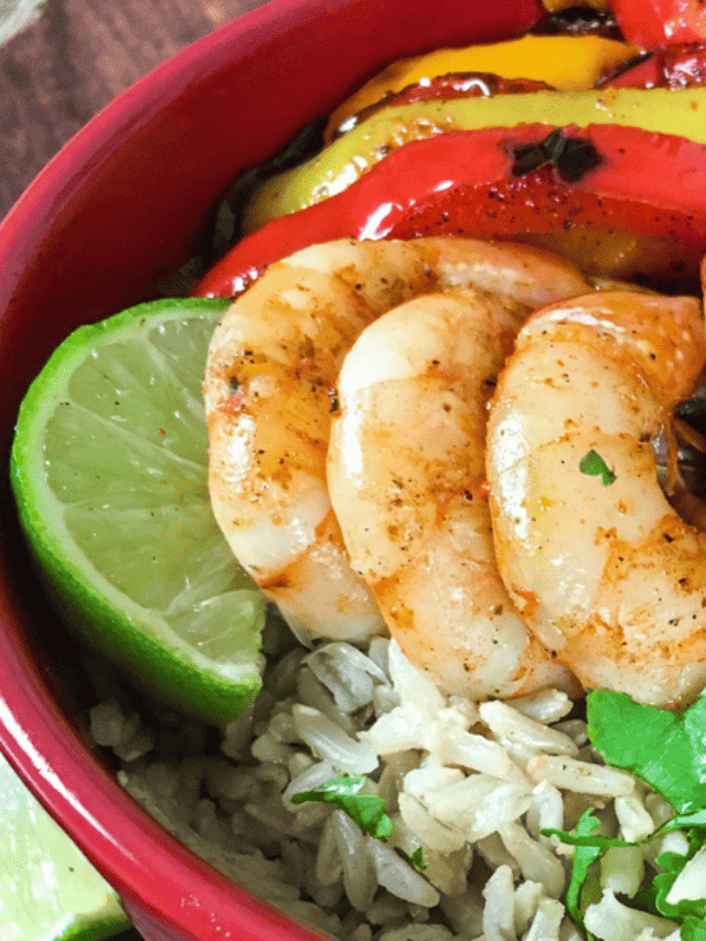 Shrimp Bowls with Cilantro Lime Rice Story