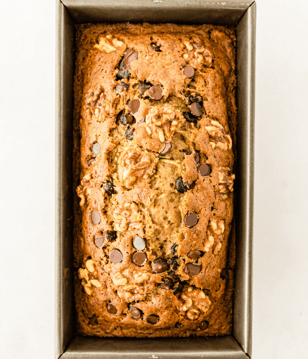 baked chocolate chip zucchini bread