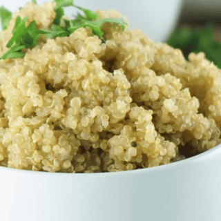 instant pot quinoa in serving bowl