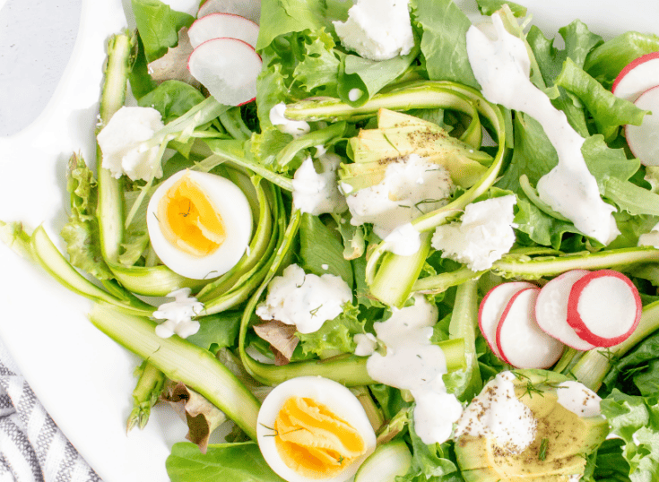 Cold Asparagus Salad Recipe (with Shaved Asparagus)