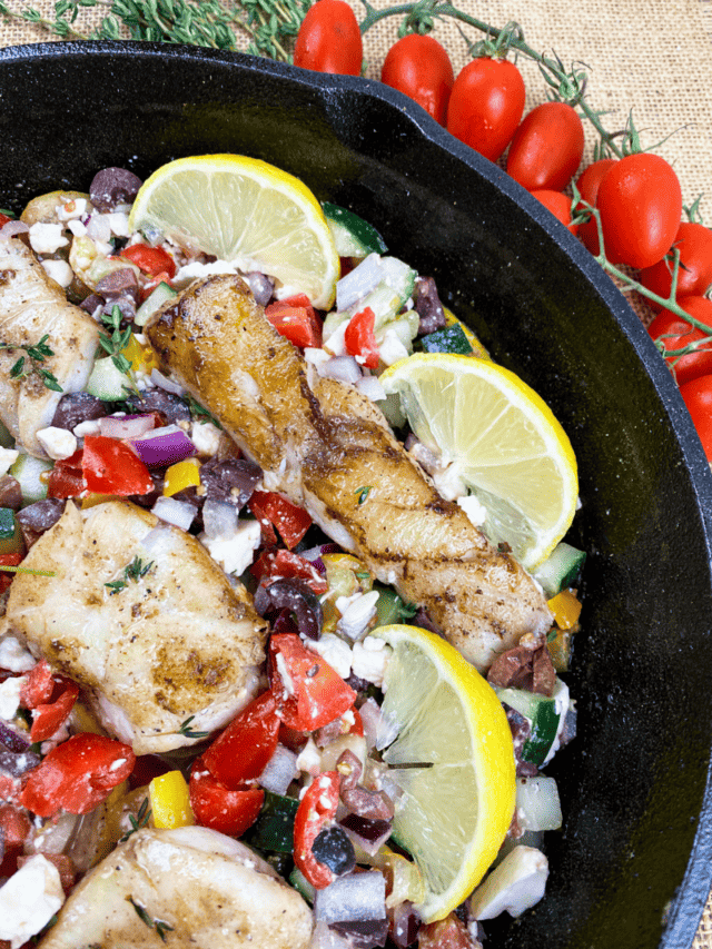 Pan Seared Mahi Mahi Recipe (with TomatoCucumber Salad) Story Fit