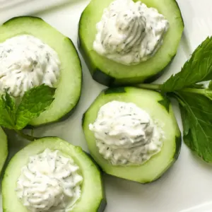 cucumber slices for cups appetizers