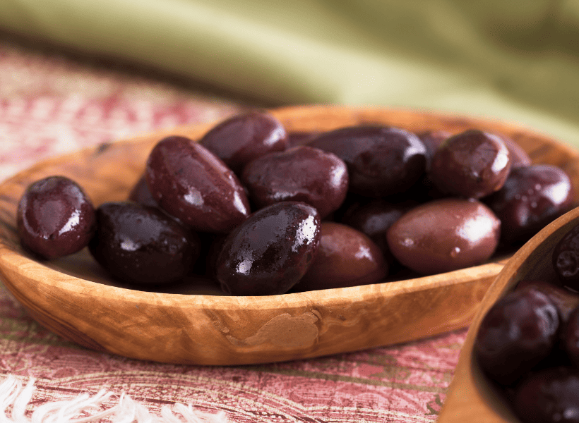 bowl of kalamata olives