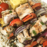 Grilled Swordfish Recipe with Pineapple (with Kabob Option)