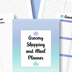 image of cover grocery shopping and meal planner