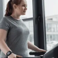 woman on treadmill