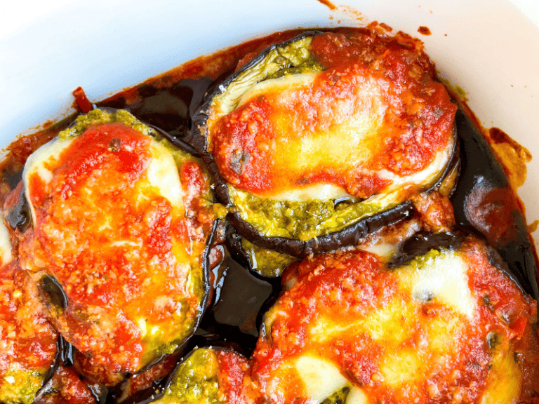 Baked Eggplant Parmesan Recipe (Without Breadcrumbs)