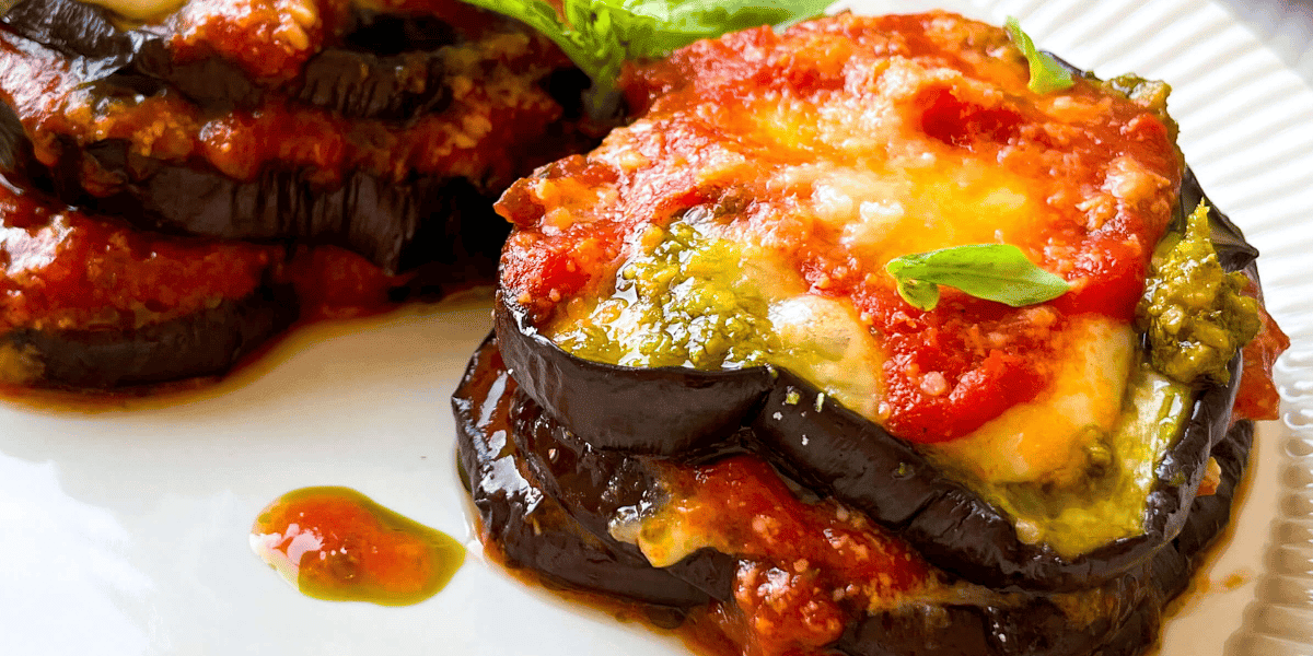 Baked Eggplant Parmesan Recipe (Without Breadcrumbs)