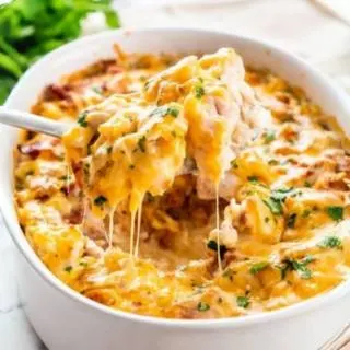 Cheesy Chicken Bacon Casserole for a Keto Delight