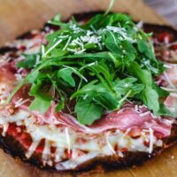Cauliflower Crust Prosciutto & Arugula Pizza