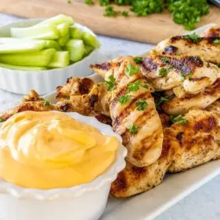 Ranch Chicken with Creamy Buffalo Dip