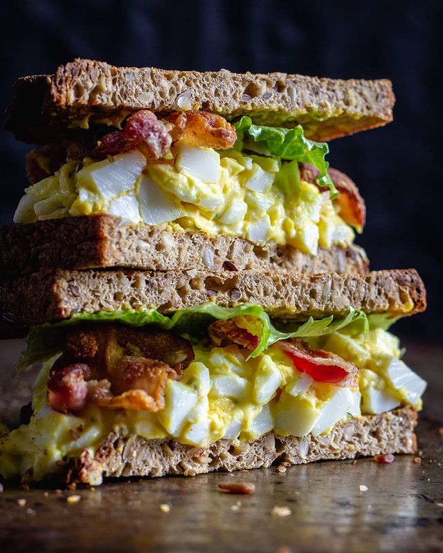 Bacon & Egg Salad Sandwich Recipe