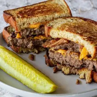 Double Bacon Cheddar Patty Melt