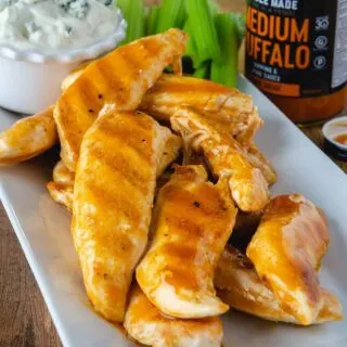 Grilled Buffalo Chicken Strips