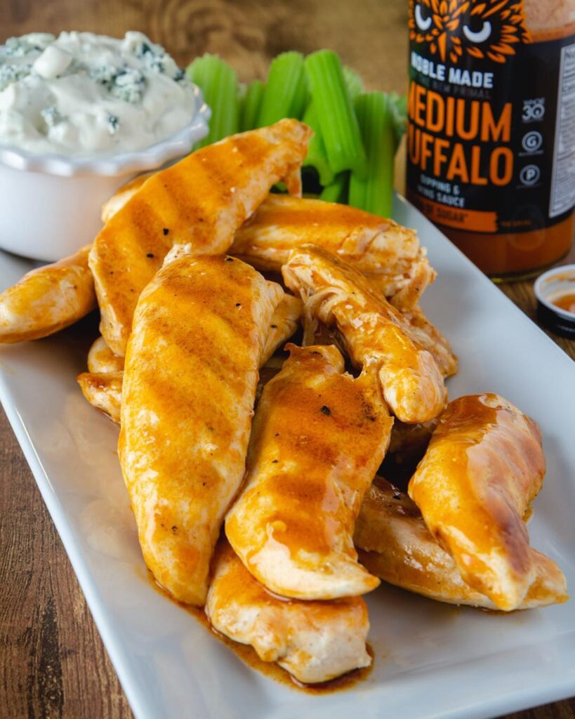 Grilled Buffalo Chicken Strips