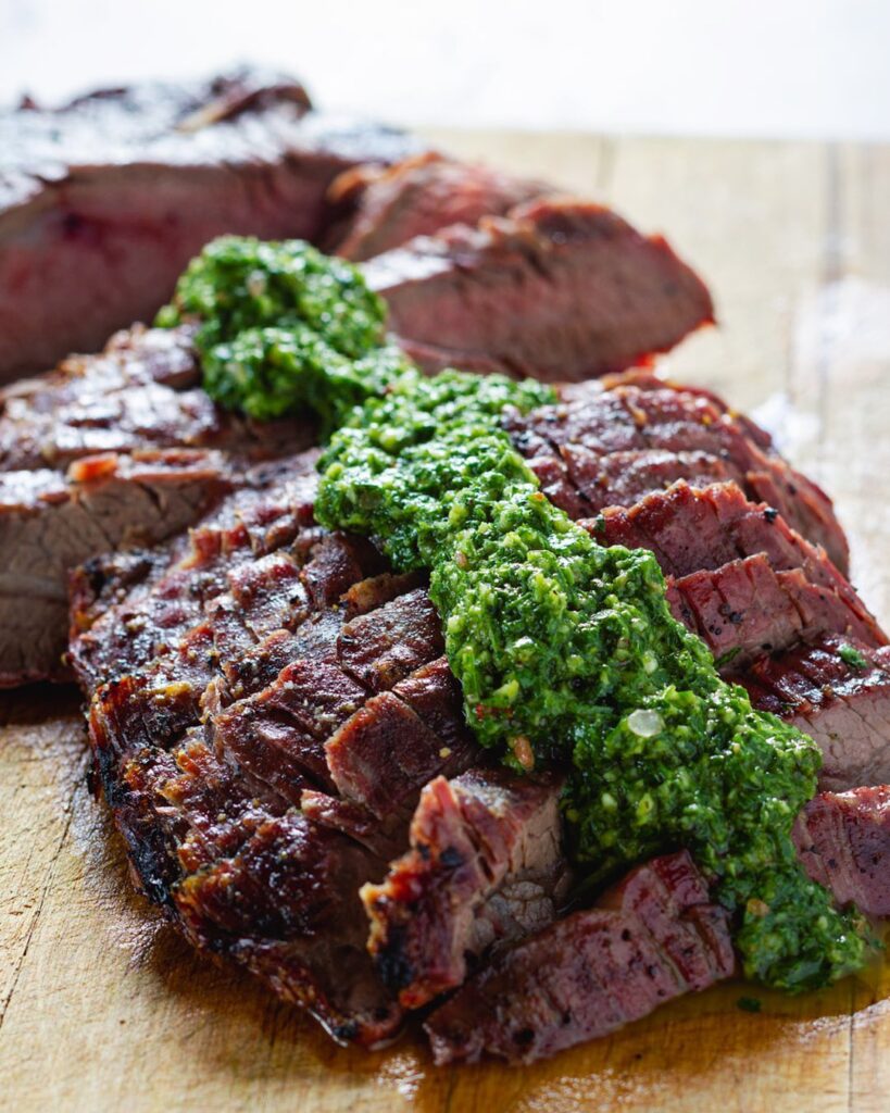 Grilled Flank Steak with Chimichurri